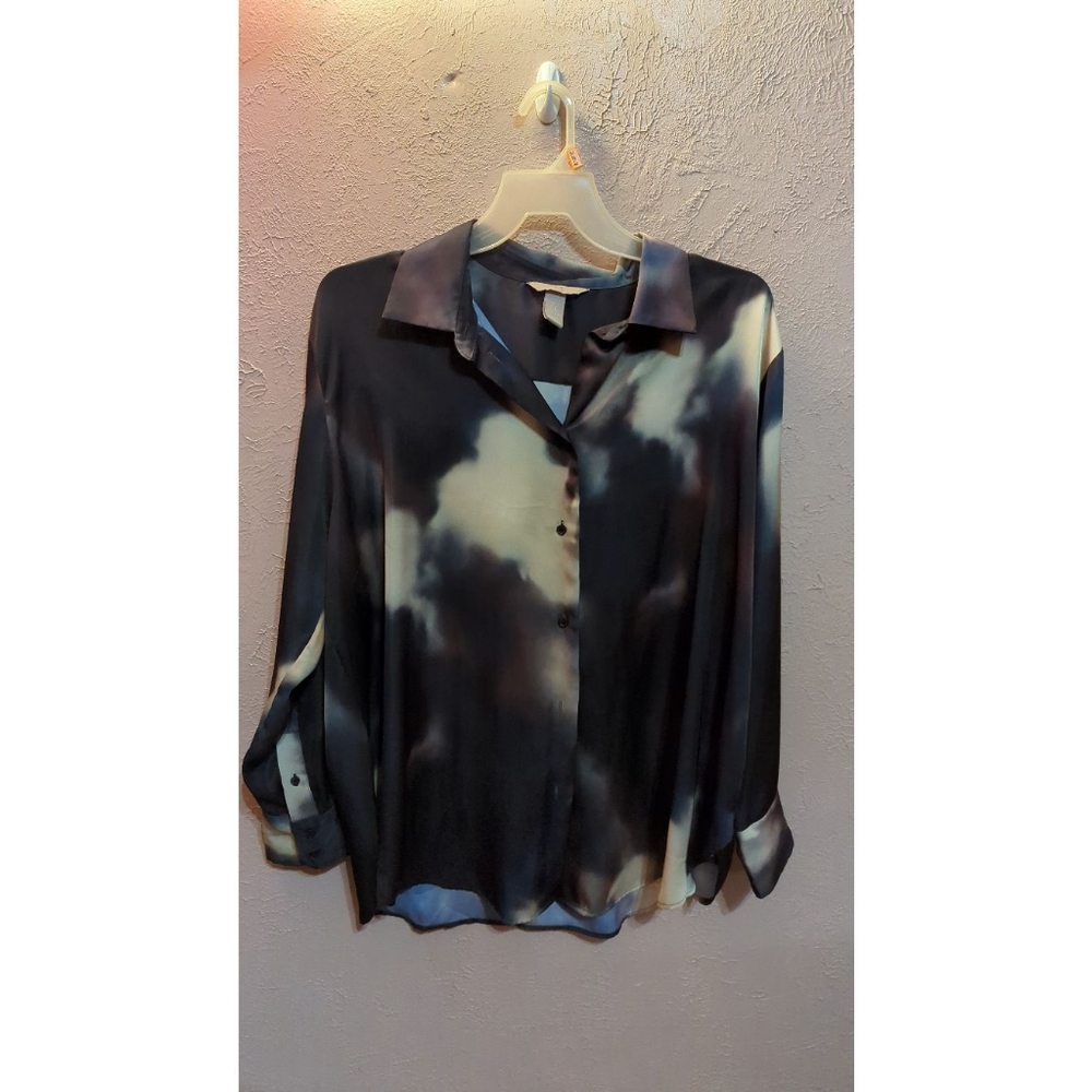 Inky Tie-Dye Blouse